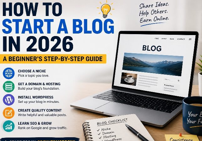 How to Start a Blog in 2026: A Beginner’s Guide
